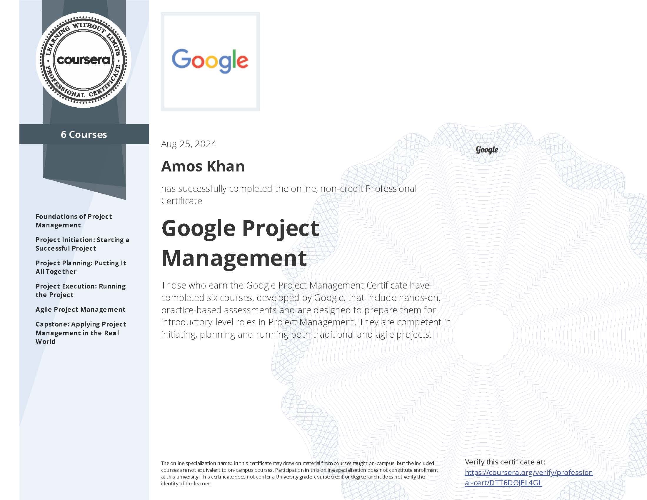 Google Project Management